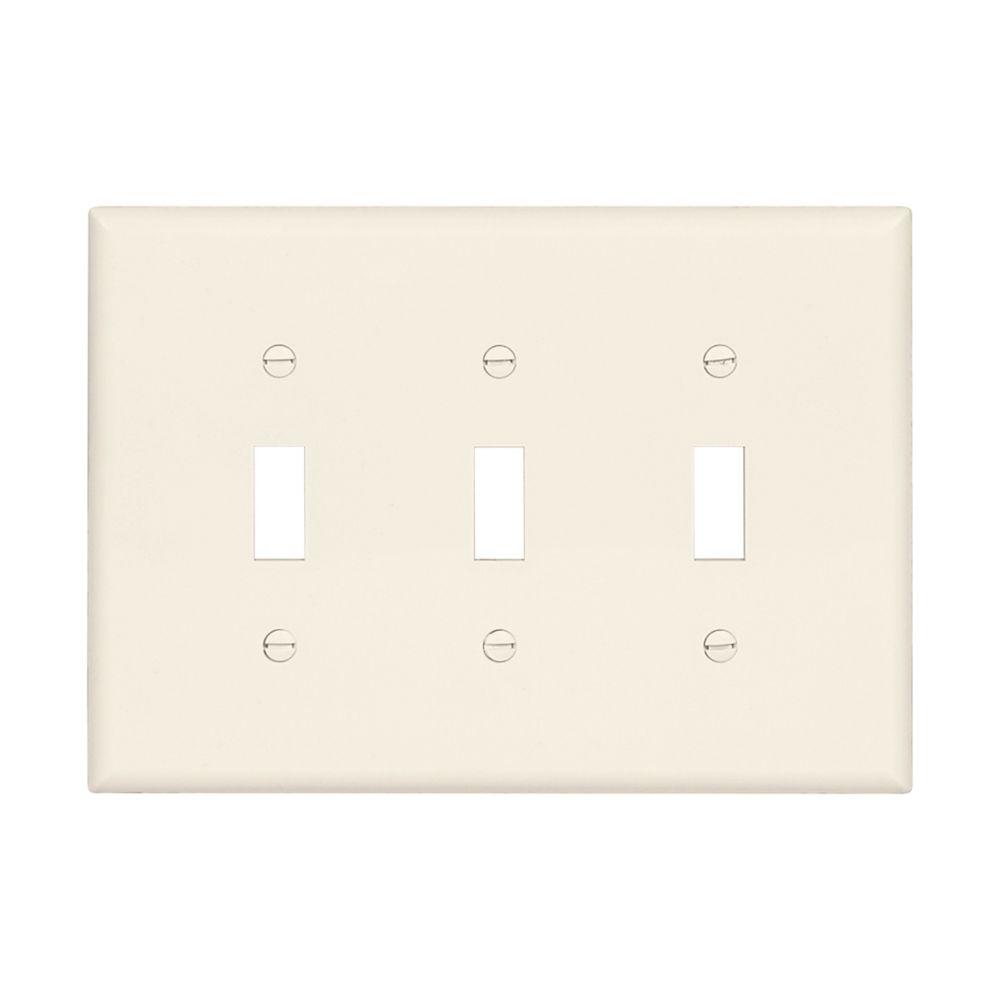 Wallplate 3G Toggle Poly Mid LA