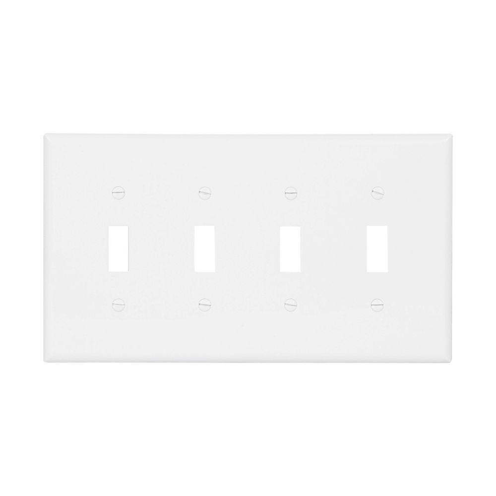 Wallplate 4G Toggle Poly Mid WH