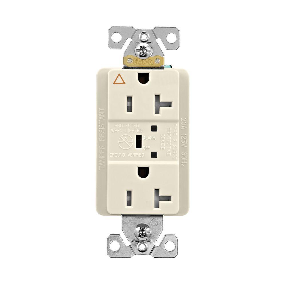 SURGE RECP TR IG 20A 125V LED & ALARM LA