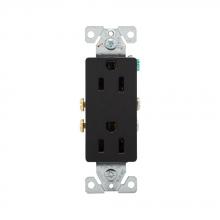 Eaton Wiring Devices 1107-9BK-BOX - Recp Deco Dup 15A 125V 2P3W AutoGrd BK