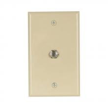Eaton Wiring Devices 1172V - Wallplate W/Coax Adaptor Std Thermo IV