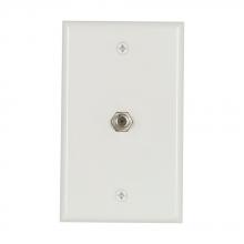 Eaton Wiring Devices 1172W - Wallplate W/Coax Adaptor Std Thermo WH