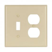 Eaton Wiring Devices 2038V-BOX - Wallplate 2G Toggle/Duplex Thrmst Mid IV