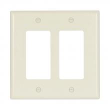Eaton Wiring Devices 2052A-BOX - Wallplate 2G Decorator Thermoset Mid AL