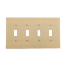 Eaton Wiring Devices 2054V-BOX - Wallplate 4G Toggle Thermoset Mid IV