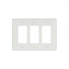 Eaton Wiring Devices 2063W-BOX - Wallplate 3G Decorator Thermoset Mid WH