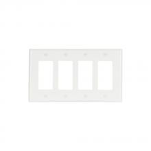 Eaton Wiring Devices 2064W-BOX - Wallplate 4G Decorator Thermoset Mid WH