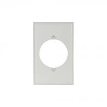 Eaton Wiring Devices 2068W-BOX - Wlplt 1G SglRecW/2.156"HoleThrmst Mid WH