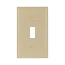 Eaton Wiring Devices 2134V - Wallplate 1G Toggle Thermoset Std IV