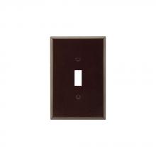 Eaton Wiring Devices 2144B-BOX - Wallplate 1G Toggle Thermoset Ovr BR