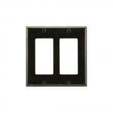 Eaton Wiring Devices 2152BK-BOX - Wallplate 2G Decorator Thermoset Std BK