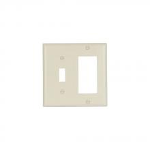 Eaton Wiring Devices 2153A-BOX - Wallplate 2G Tog/Deco Thermoset Std AL