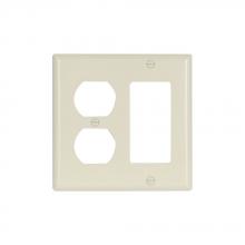 Eaton Wiring Devices 2157A-BOX - Wallplate 2G Dup/Deco Thermoset Std AL