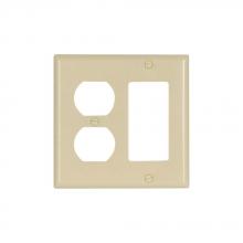 Eaton Wiring Devices 2157V-BOX - Wallplate 2G Dup/Deco Thermoset Std IV