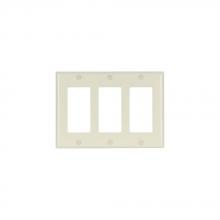 Eaton Wiring Devices 2163A-BOX - Wallplate 3G Decorator Thermoset Std AL
