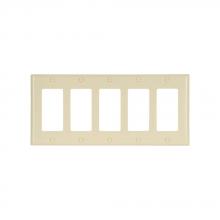Eaton Wiring Devices 2165V-BOX - Wallplate 5G Decorator Thermoset Std IV