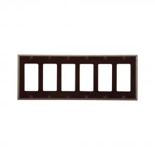 Eaton Wiring Devices 2166B-BOX - Wallplate 6G Decorator Thermoset Std BR