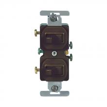 Eaton Wiring Devices 271B-BOX - Switch Duplex Comb SP/SP 15A 120V BR