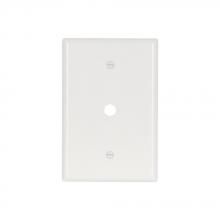 Eaton Wiring Devices 2728W-BOX - Wlplt 1G W/0.375" Hole Thermoset Ovr WH