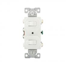Eaton Wiring Devices 276W-BOX - Switch Duplex Comb 3Way/3Way 15A 120V WH