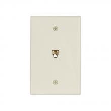 Eaton Wiring Devices 3533-4A - Phone Jack Sgl Flush Mnt 4Cond Mid UL AL