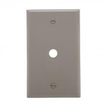 Eaton Wiring Devices 5128GY-BOX - Wallplate 1G W/.375" Hole Nylon Std GY