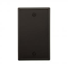 Eaton Wiring Devices 5129BK - Wallplate 1G Blank Box Mnt Nylon Std BK