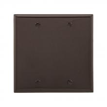 Eaton Wiring Devices 5137B-BOX - Wallplate 2G Blank Box Mnt Nylon Std BR