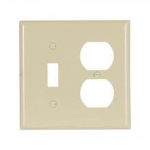 Eaton Wiring Devices 5138V-BOX - Wallplate 2G Toggle/Duplex Nylon Std IV