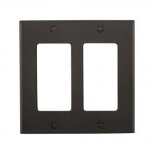 Eaton Wiring Devices 5152BK - Wallplate 2G Decorator Nylon Std BK