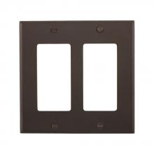 Eaton Wiring Devices 5152B-BOX - Wallplate 2G Decorator Nylon Std BR