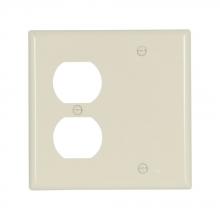Eaton Wiring Devices 5170A - Wallplate 2G Duplex/Blank Nylon Std AL