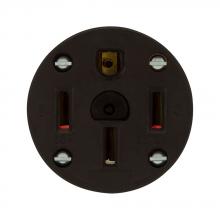 Eaton Wiring Devices 58-BU - Recp Panel Mount 50A 125/250V 3P4W BK