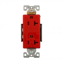 Eaton Wiring Devices 6362RD - Recp Deco Dup20A125V2P3W B/Swire BrSt RD