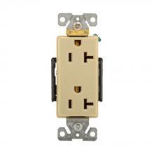 Eaton Wiring Devices 6362V - Recp Deco Dup20A125V2P3W B/Swire BrSt IV