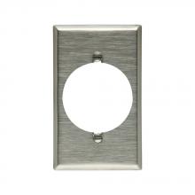 Eaton Wiring Devices 93221-BOX - Wallplate 1G Sgl Recp 2.1563"Hole Std SS