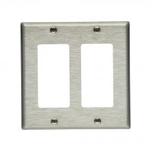 Eaton Wiring Devices 94402 - Wallplate 2G Decorator Std BR