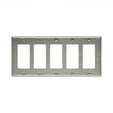 Eaton Wiring Devices 93405-BOX - Wallplate 5G Decorator Std SS