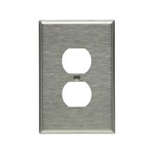Eaton Wiring Devices 93801-BOX - Wallplate 1G Duplex Receptacle Ovr SS