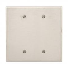 Eaton Wiring Devices 93852-BOX - Wallplate 2G Blank Box Mount Oversize SS