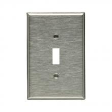 Eaton Wiring Devices 93871-BOX - Wallplate 1G Toggle Oversize SS