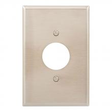 Eaton Wiring Devices 93891-BOX - Wallplate 1G Sgl Recp 1.406" Hole Ovr SS