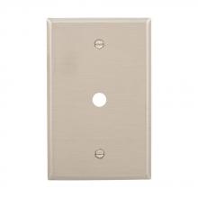 Eaton Wiring Devices 93996-BOX - Wallplate 1G with .375" Hole Mid SS