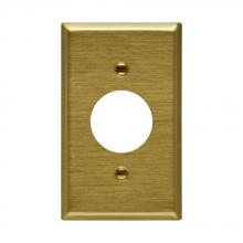 Eaton Wiring Devices 94091 - Wallplate 1G Sgl Recp 1.406" Hole Std BR