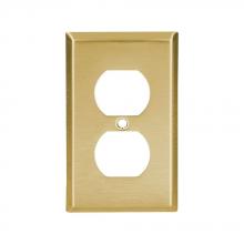 Eaton Wiring Devices 94101 - Wallplate 1G Duplex Receptacle Std BR