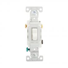 Eaton Wiring Devices CS315W - Switch Toggle 3Way 15A 120/277V Swire WH