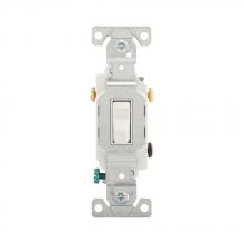 Eaton Wiring Devices CS320W - Switch Toggle 3Way 20A 120/277V Swire WH