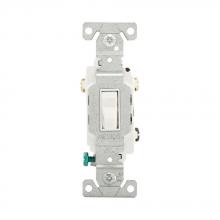 Eaton Wiring Devices CSB315W - Switch Tog 3Way 15A 120/277V B/Swire WH