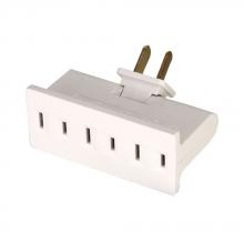 Eaton Wiring Devices BP1792W-SP - Tap 3 Outlet Swivel 15A 125V 2P2W WH