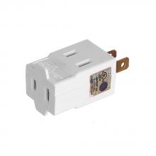 Eaton Wiring Devices BP4400W - Cube Tap 3 Outlet 15A 125V 2P2W Pol WH